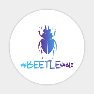 UnBEETLEvable - Blue Beetle Magnet